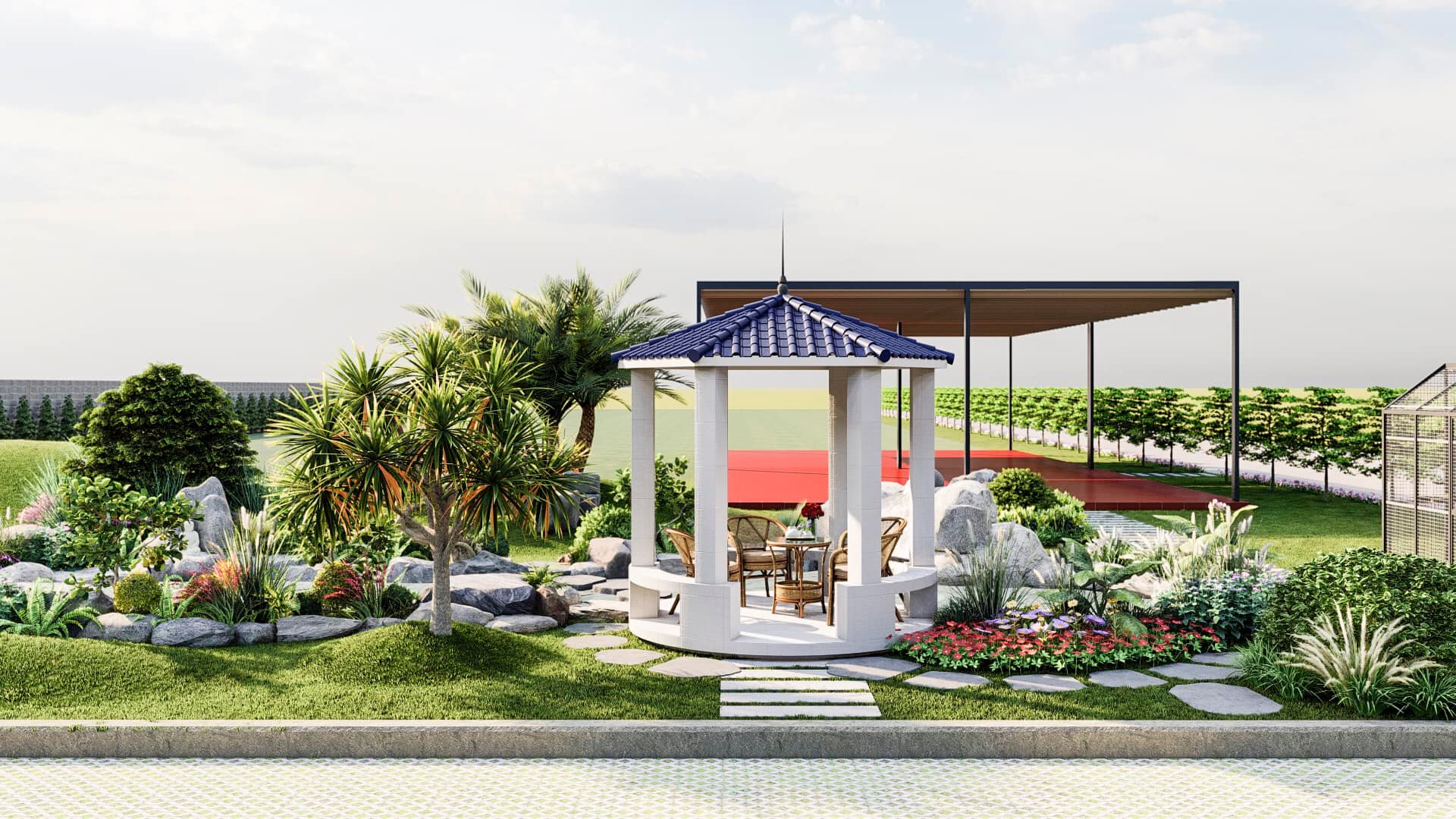 Thi Công Thiết Kế Cảnh Quan Hạnh Phúc Xanh